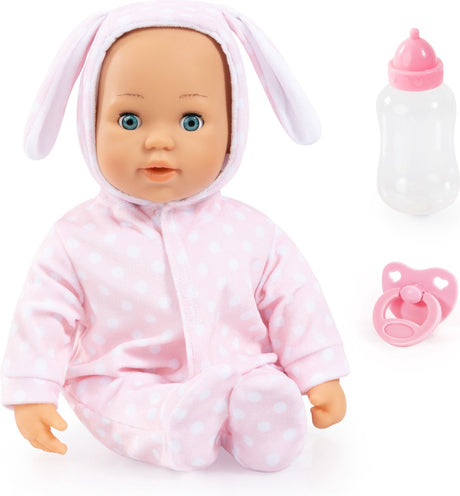 Bayer design - poupée bébé Anna premiers mots bébé avec son 38 cm en rose