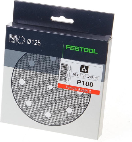 Festool stf d125 8 p80 rubin 2 disque abrasif ve=10 - 499103