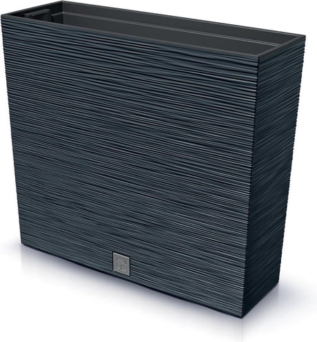 Prosperplast furu case tower - pot de fleurs avec insert - pour l'intérieur et l'extérieur - anthracite