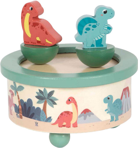Small foot - boîte à musique en bois dinosaure