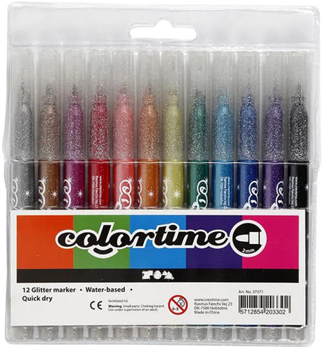 Colortime https : www.ccobby.nl -glittersticks-line Thickness-2-mm-various-colors-12-piece-1-box
