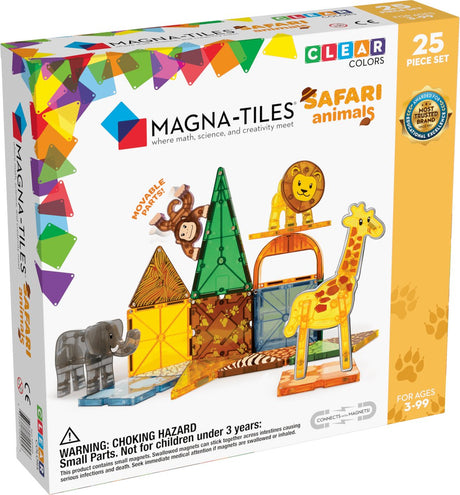 Tuiles Magna | animaux de safari, ensemble de 25 pièces