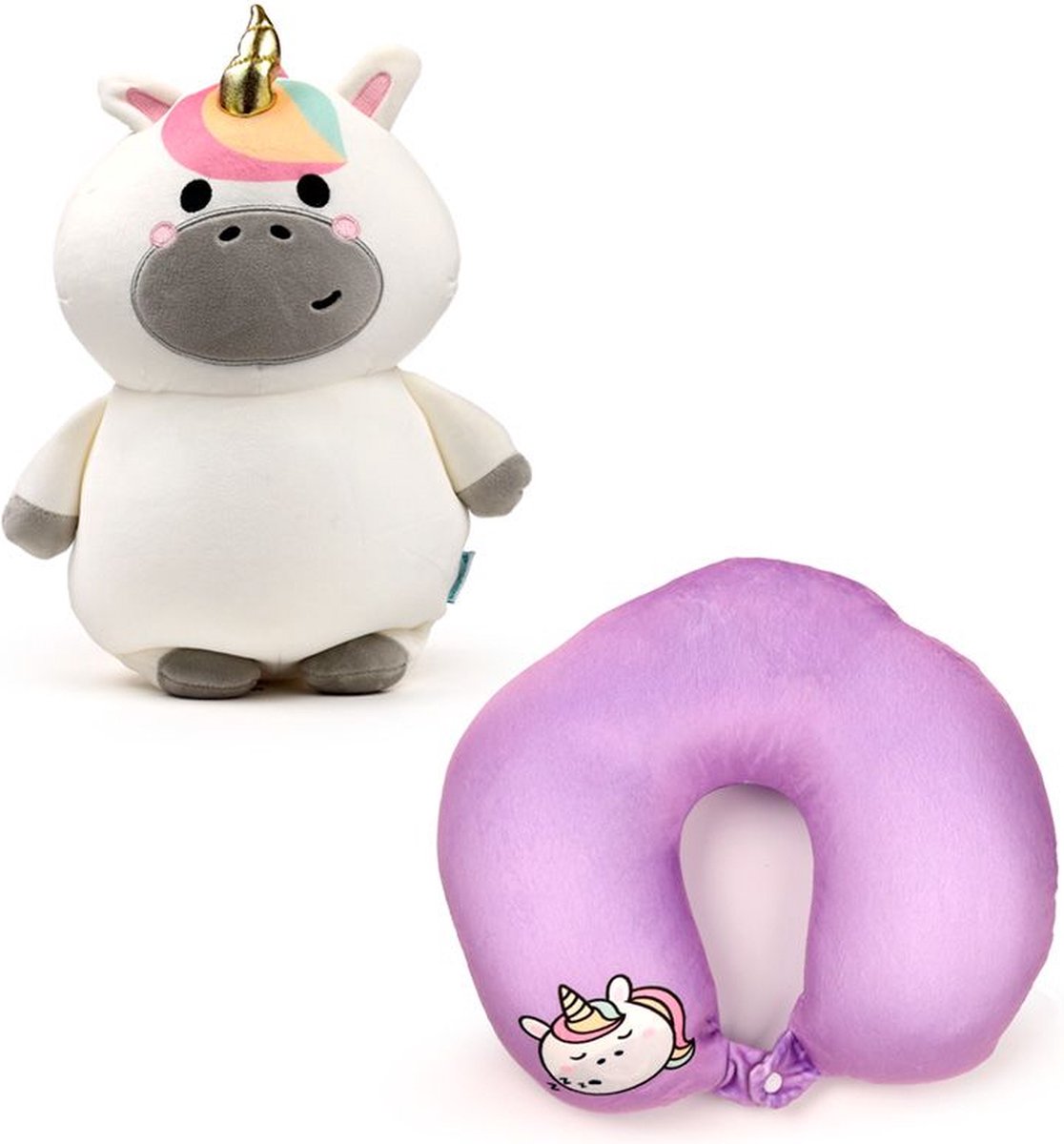 Swapseazzz Adoracorns Oreiller de voyage en peluche 2 en 1 Licorne