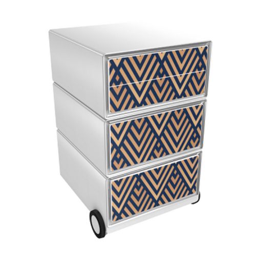Mobiel ladeblok paperflow art deco, nightfall kleurenassortiment abs, polysty