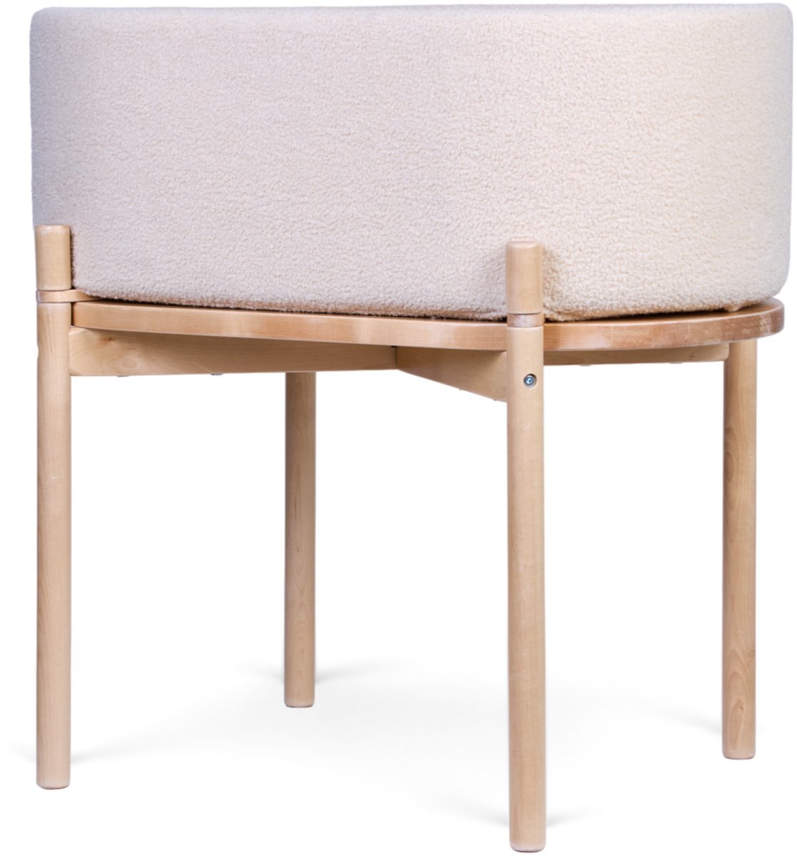 Berceau teddy Childhome – Lit bébé 2 en 1 et table enfant – écru – avec matelas – 79x45x82 cm