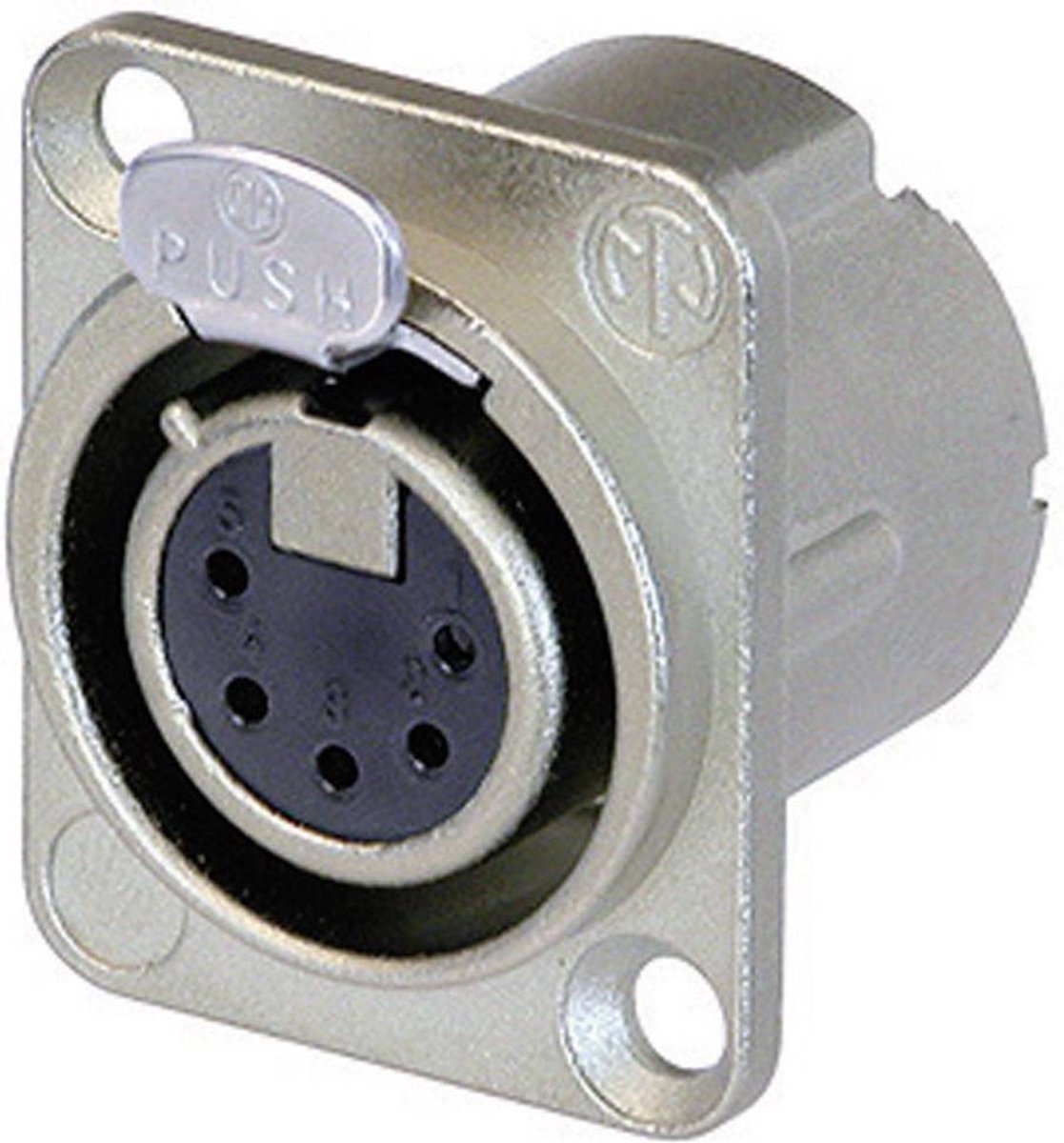 Neutrik nc5fd-lx connecteur xlr bride, contacts droits nombre de broches: 5 argent 1 pièce(s)