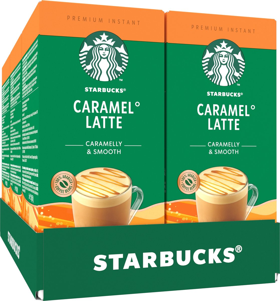 Café instantané Starbucks caramel latte - 6 boîtes x 5 sachets