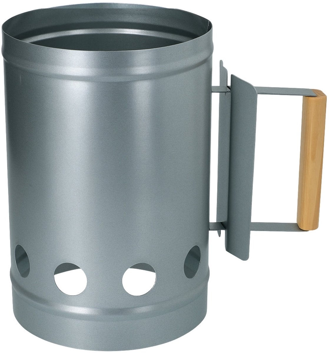 Allumeur à charbon Alpina ø16 cm x 27 cm - Allumeur de barbecue en métal - Allumeur de barbecue avec poignée - Rapide et facile