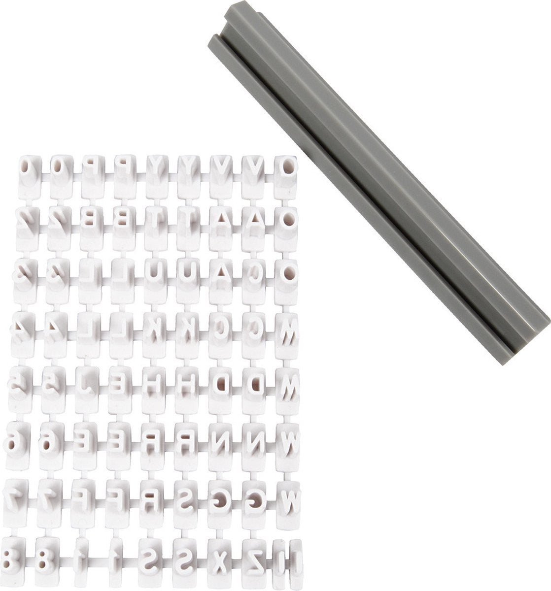 Société créative https : www.ccobby.nl jeu de tampons-de-lettres-en-caoutchouc-numéros-h-6-mm-blanc-1-set