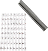 Société créative https : www.ccobby.nl jeu de tampons-de-lettres-en-caoutchouc-numéros-h-6-mm-blanc-1-set