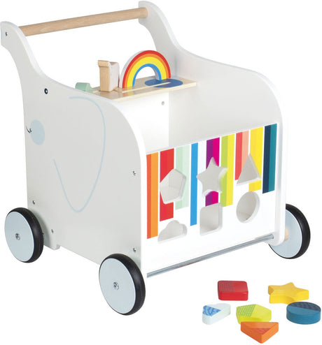 Petit pied - Baby Walker Toy Box Elephant