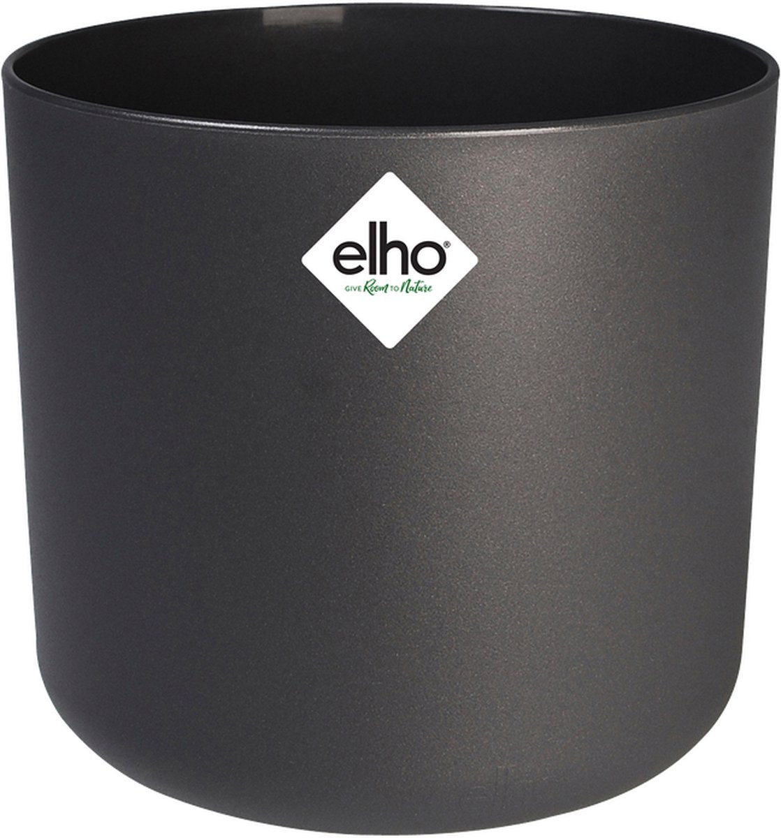 Elho b.for soft rond 14 - bloempot voor binnen - 100% gerecycled plastic - ø 13.8 x h 12.5 cm - antraciet