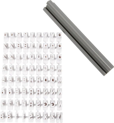 Société créative https : www.ccobby.nl jeu de tampons-de-lettres-en-caoutchouc-numéros-h-6-mm-blanc-1-set