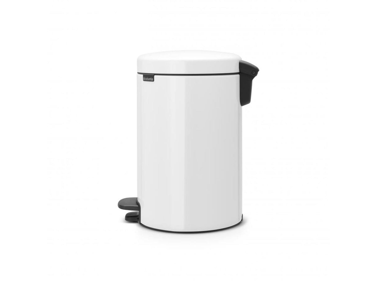 Brabantia poubelle à pédale newicon, 12l blanc