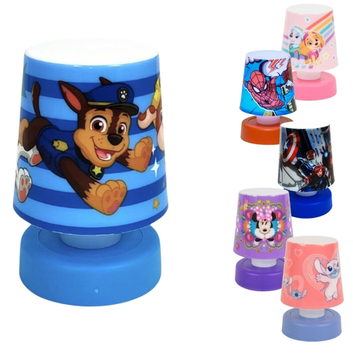 Lampe poussoir homologuée sur pile 11cm