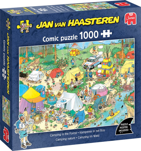 Puzzle Jumbo jvh : camping dans les bois
