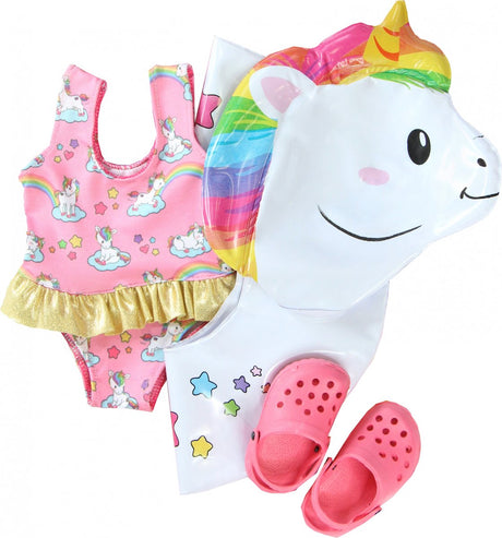 Heless poupée ensemble de natation licorne, 35-45 cm
