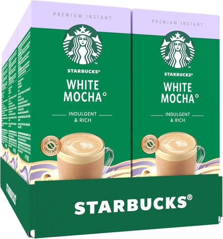 Café instantané moka blanc Starbucks - 6 boîtes x 5 sachets