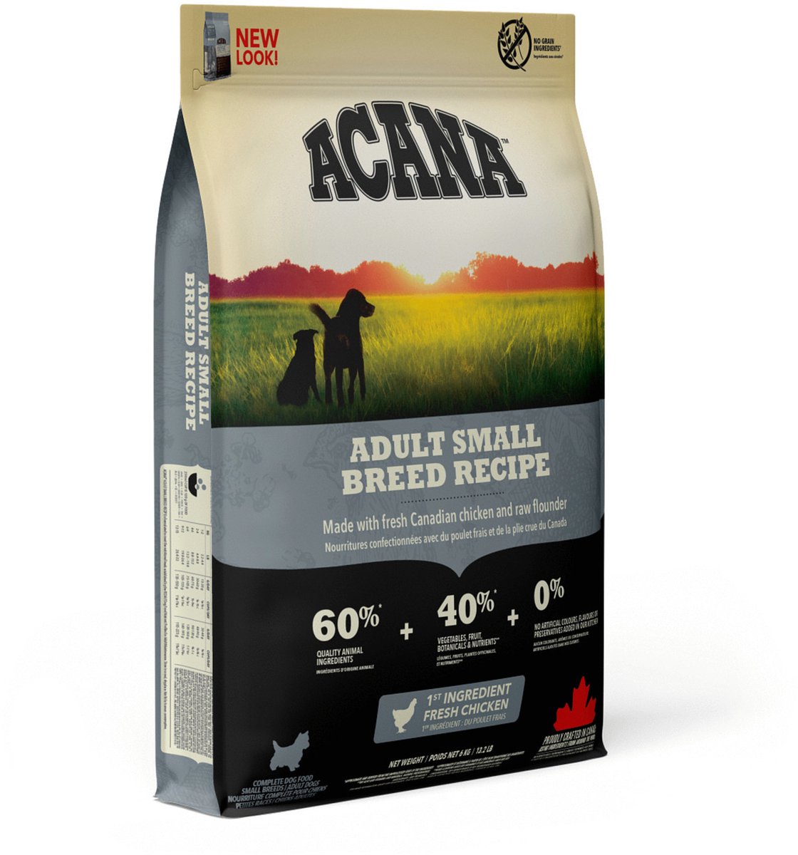 Nourriture pour chien Acana - poulet adulte de petite race - 6kg, riche en protéines, petits morceaux