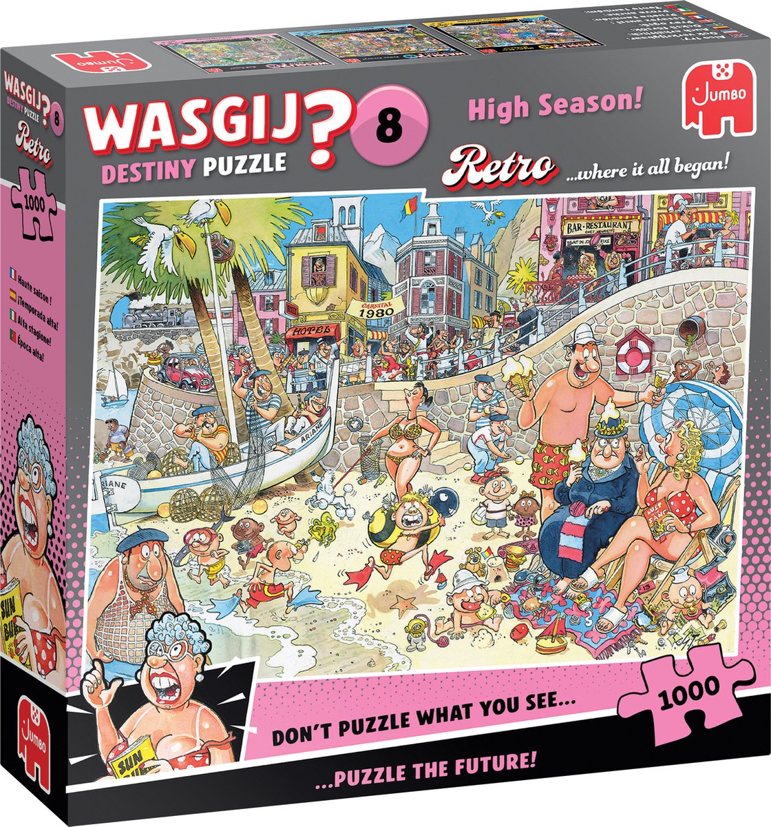 Wasgij rétro destin 8 - haute saison ! - puzzle - 1000 pièces - puzzle adulte