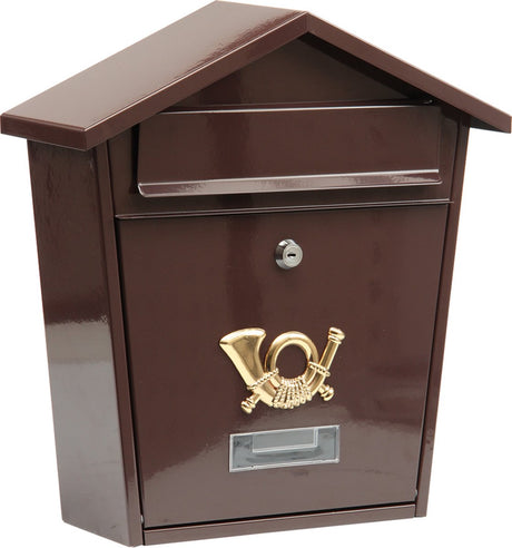 Boîte aux lettres Vorel marron avec 2 clés - 370x320x105 mm