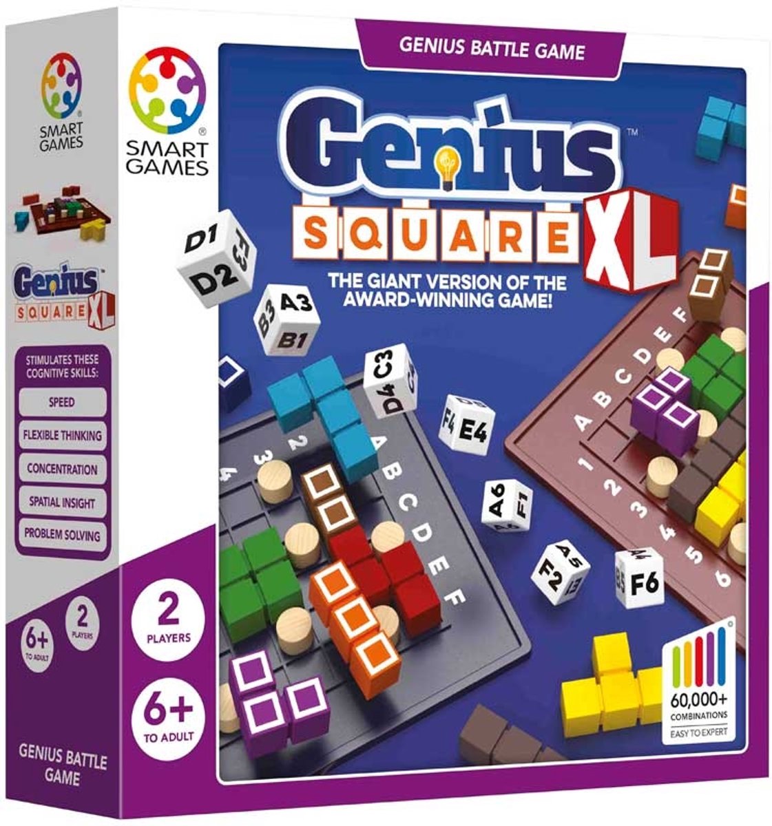 Smartgames - Genius Square XL - 2 joueurs - jeu de réflexion