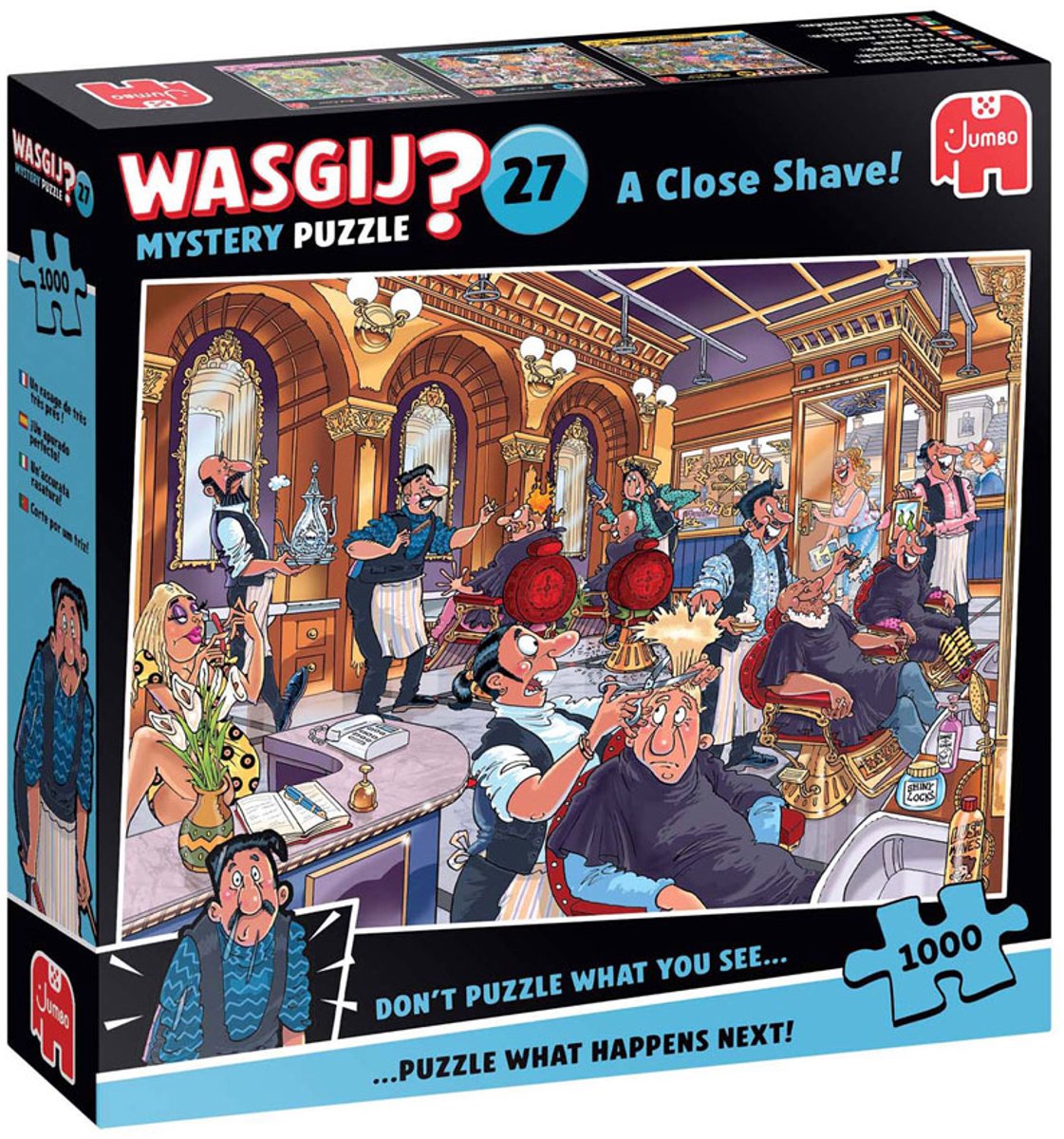 Wasgij mystère 27 puzzle - feu dans la poêle !, 1000 pcs.