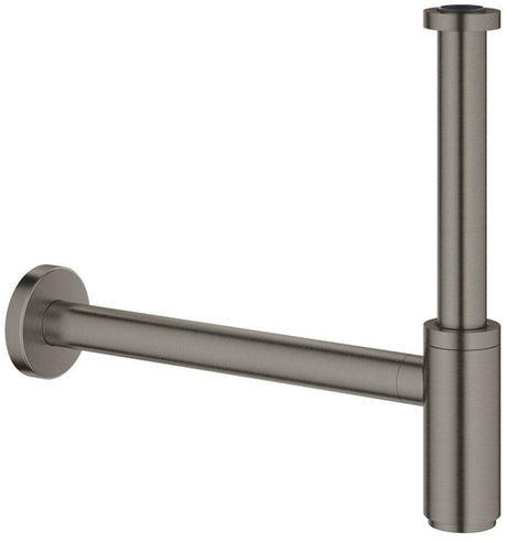 Siphon design Grohe 1 1 4 minimaliste brossé graphite dur