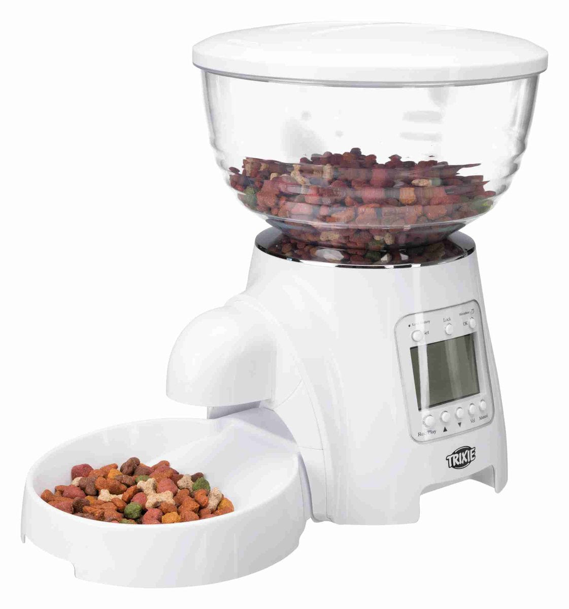 Trixie tx7 - distributeur automatique de nourriture - 5 litres - nourriture sèche - fonction vocale