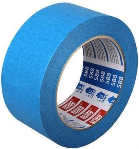 Kaem Scley - ruban de peintre en papier - 48 mm x 33 m - bleu - intérieur et extérieur