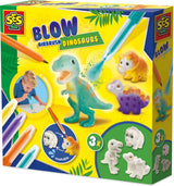 Stylos aérographe Ses Blow - dinosaures, 3 pcs.