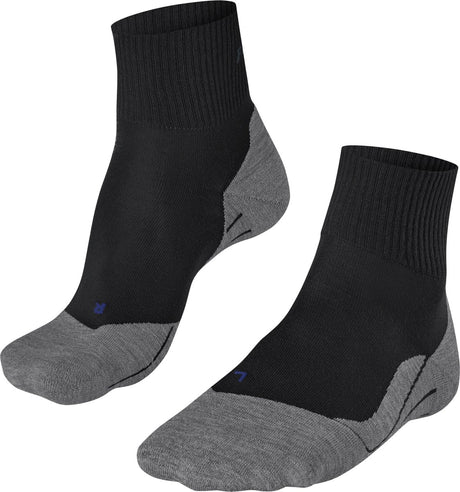 Falke tk5 cool chaussettes de marche courtes anti-ampoules en lyocell fin en matériau fonctionnel femme noir - taille 41-42