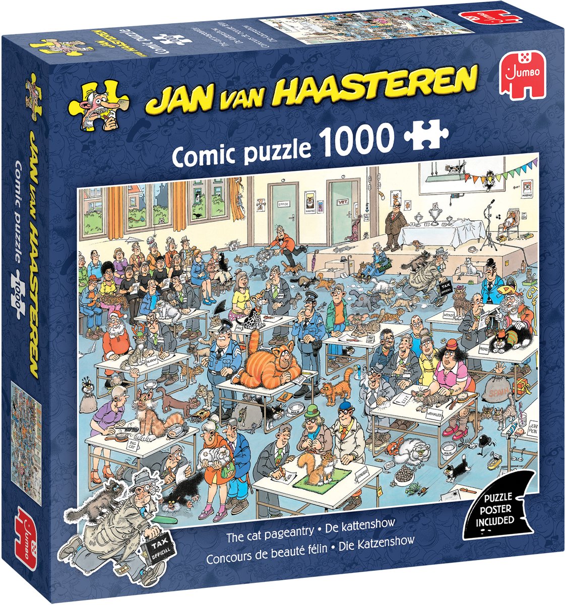 Jan van Haasteren - exposition féline - puzzle 1000 pièces