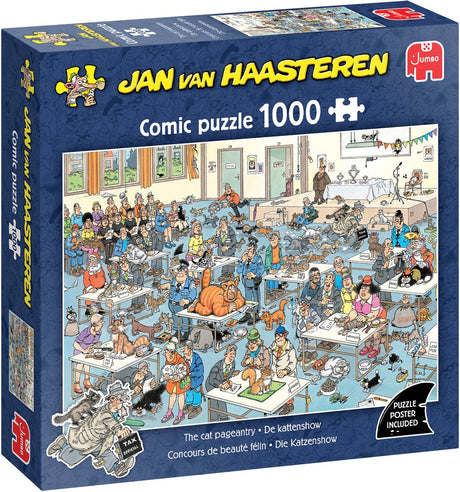 Jan van Haasteren - exposition féline - puzzle 1000 pièces