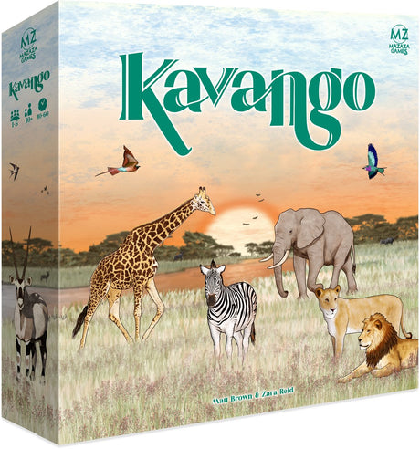 Jeu de société Asmodee Kavango - jeu éducatif sur la nature Afrique australe.