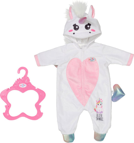 Combinaison licorne Baby born - vêtements de poupée 43cm