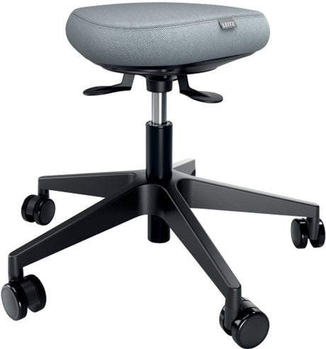 Tabouret de siège actif Leitz ergo avec roulettes et coussin à bascule confortable - tabouret de selle ergonomique - réglable en hauteur - noir
