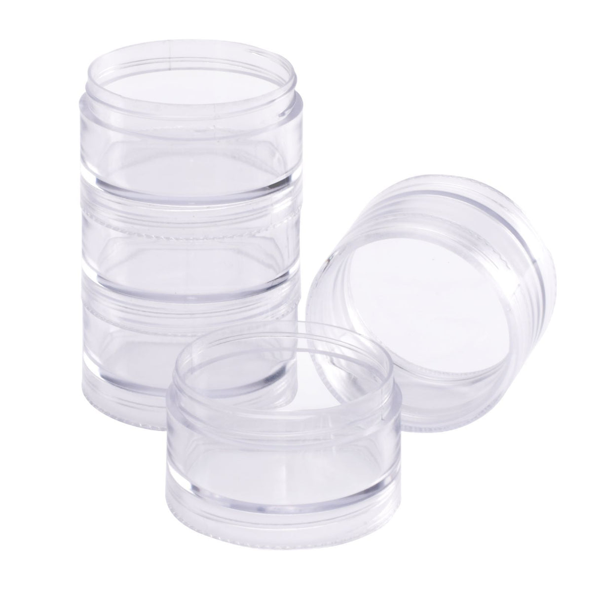 Vaessen creative • plateaux de tri ronds 5 cm lot de 5 pièces