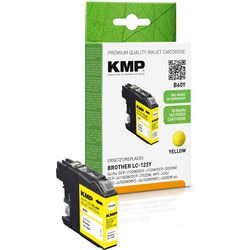 Cartouche d'encre kmp brother lc-123y jaune