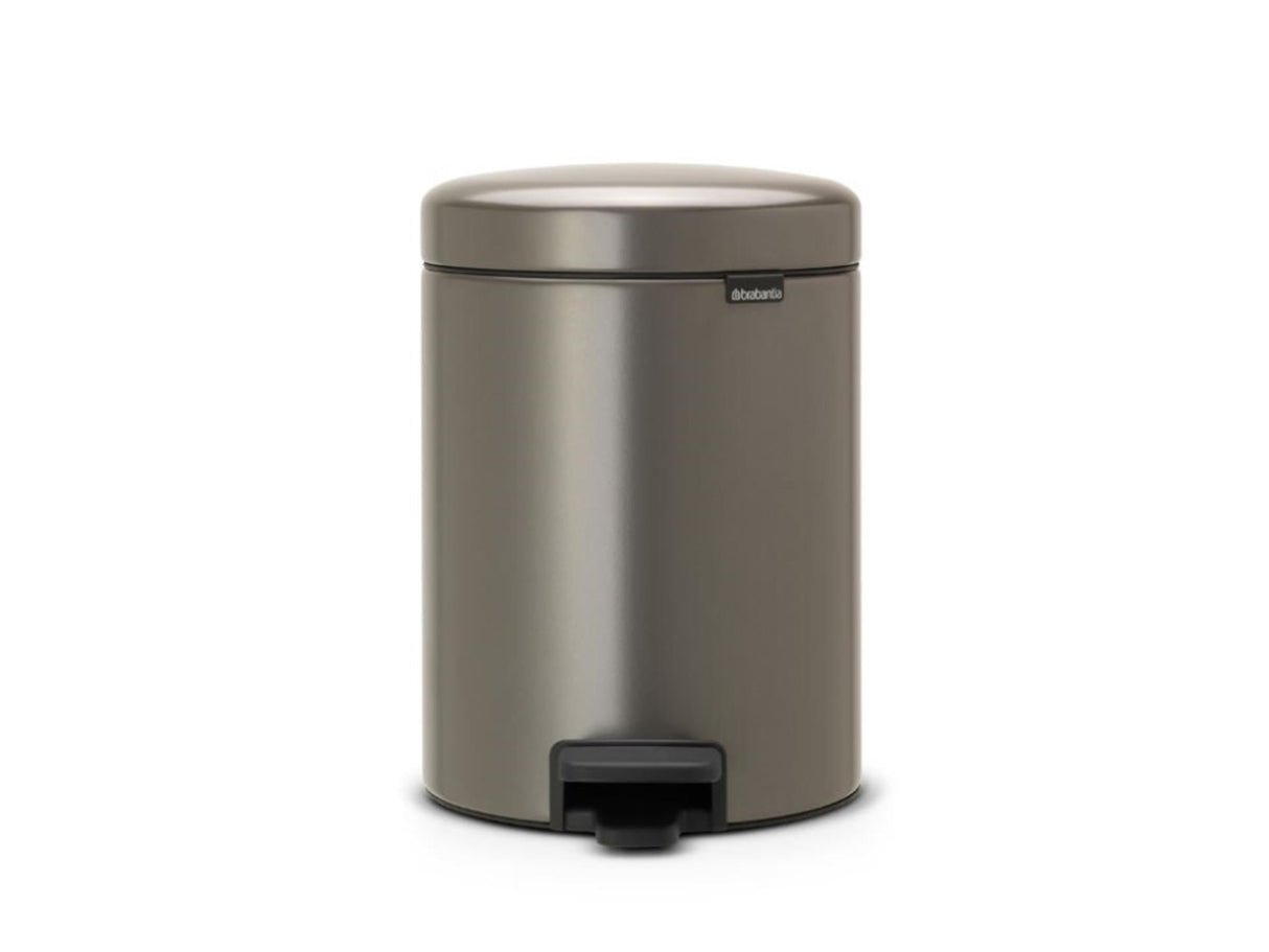 Poubelle Brabantia newicon - 5 litres - salle de bain - platine
