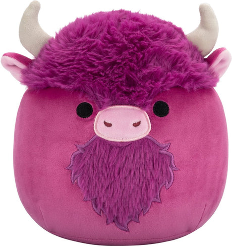 Squishmallows - dave - bison prune - peluche 19cm