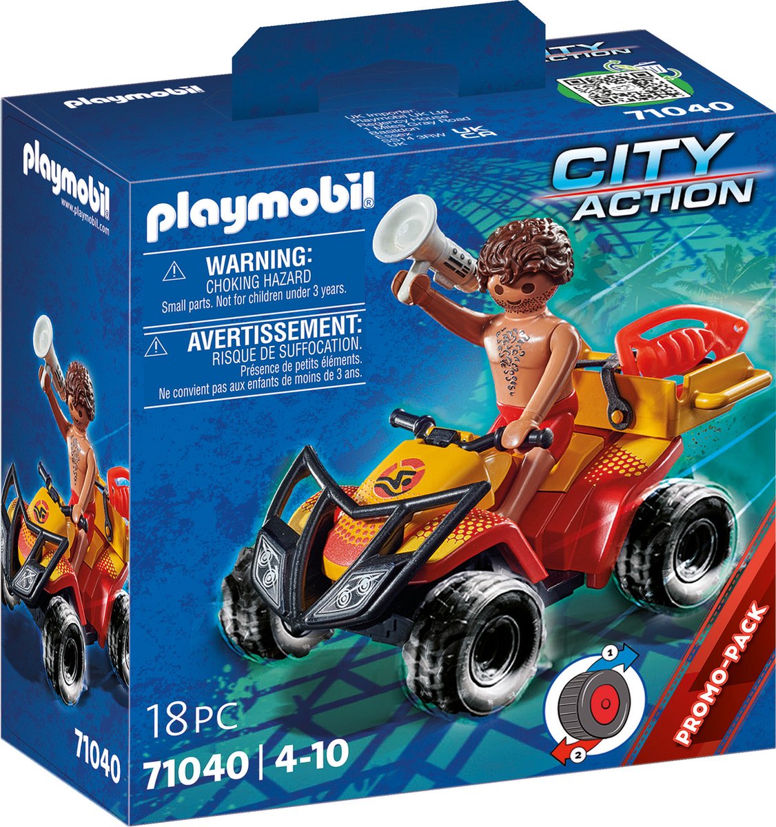 Quad de sauveteur Playmobil City Action - 71040