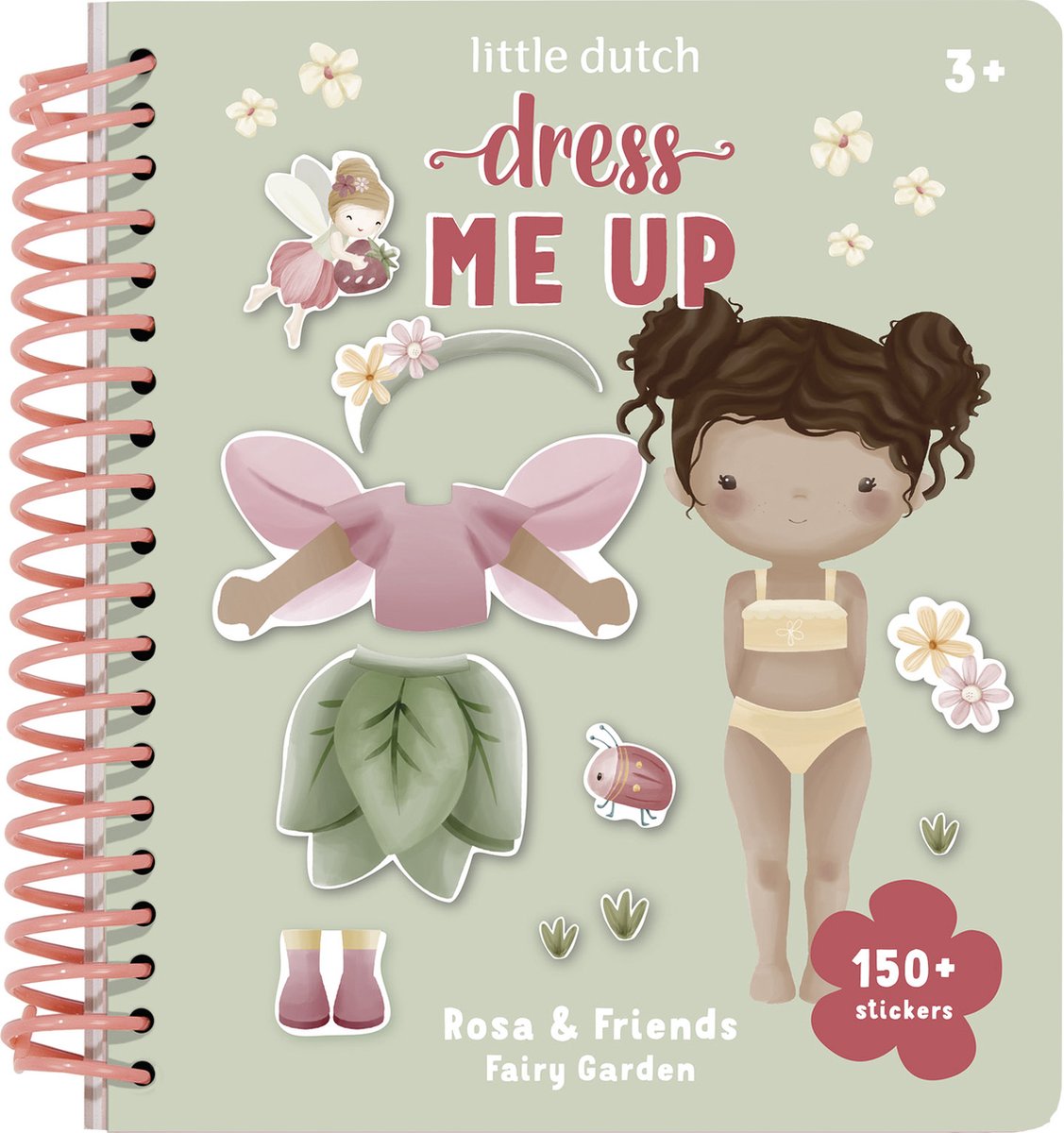 Petit livre d'habillage hollandais, fée rose