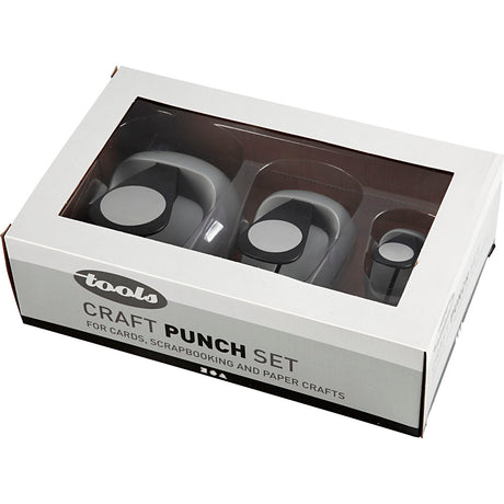 Jeu de poinçons Creativ company, cercle, taille 25+49+75 mm, 3 pièces 1 boîte
