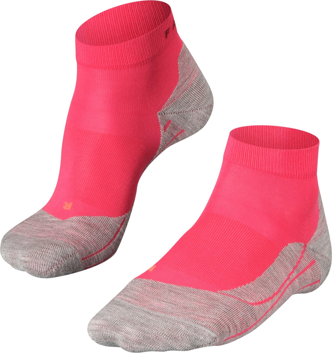 Falke ru4 chaussettes de course courtes en coton anti-ampoules en matériau fonctionnel femme rouge - taille 35-36