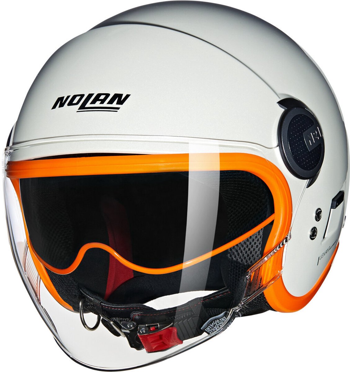 Casque jet Nolan n21 visière 06 ocio 347 orange perle brillant - taille xl - casque
