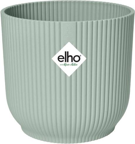 Elho vibes fold rond mini 7 - bloempot voor binnen - 100% gerecycled plastic - ø 7.0 x h 6.5 cm - sorbet groen