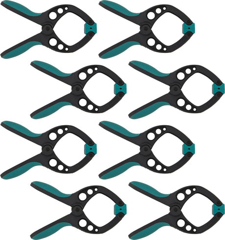 Wolfcraft - 8 pinces à ressort pro - pince à ressort 40 mm - pince à voile - pince de marché - extra forte - pinces à voile - 8651000