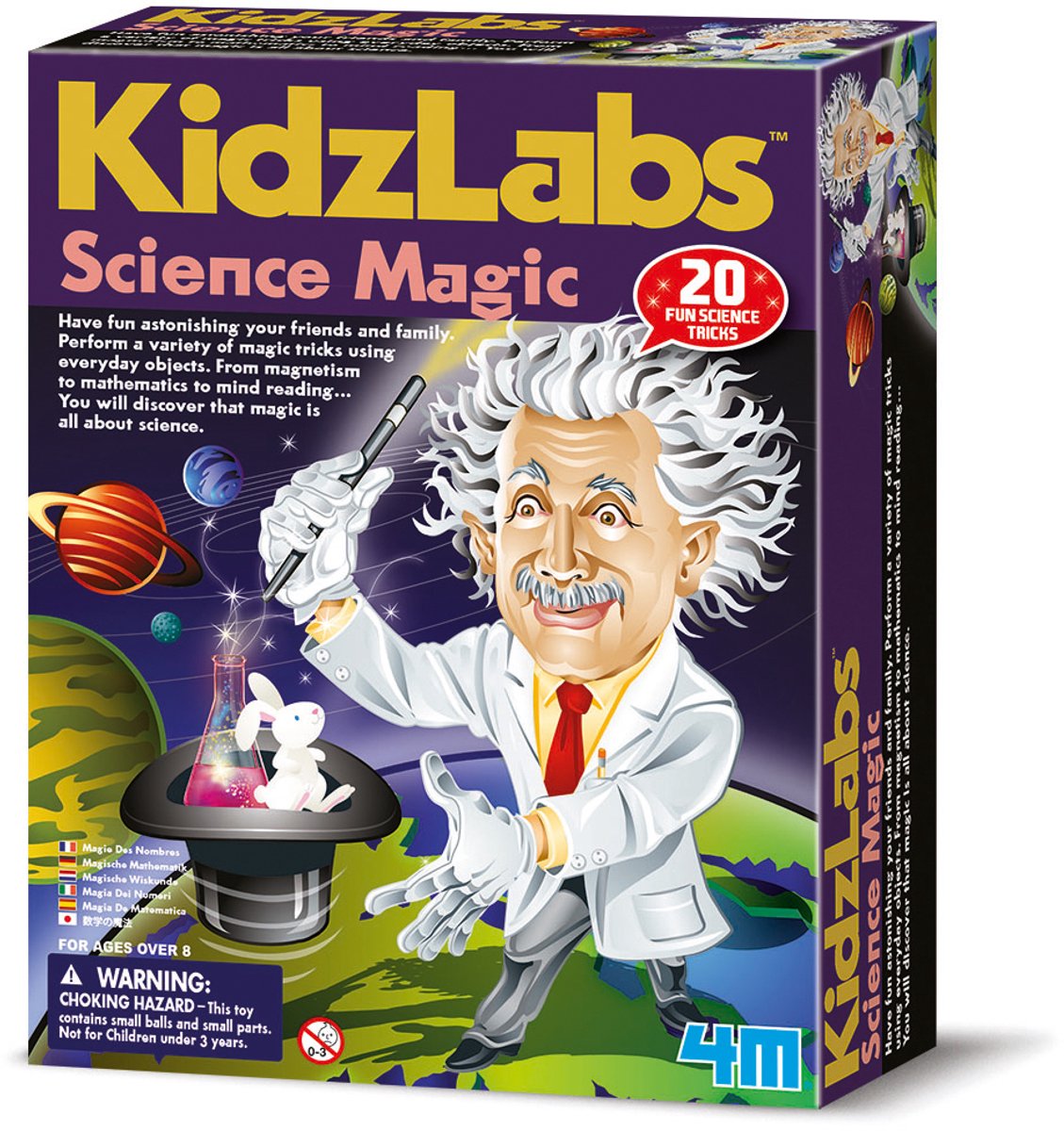 4m science et jeux - magie magique pour enfants - 12 tours de magie - kidzlabs - 8+