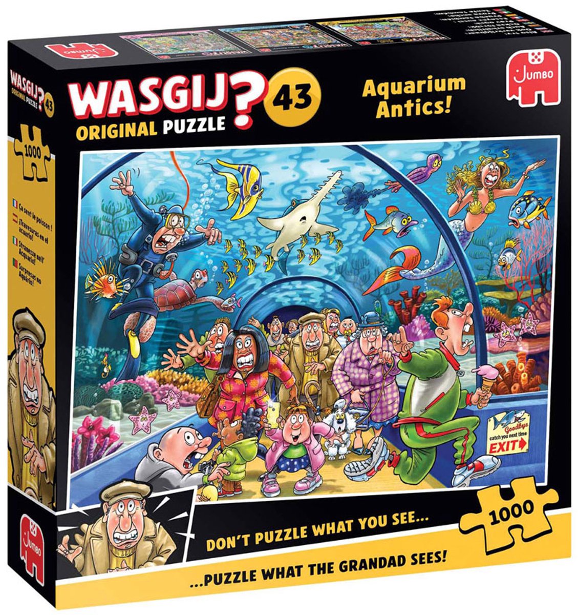 Wasgij original 43 - pitreries d'aquarium ! - Puzzle de 1000 pièces - Puzzle